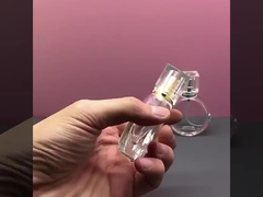 Επίπεδο στρογγυλό φορητό μπουκάλι αρώματος μπουκαλιών 25ML αρώματος γυαλιού