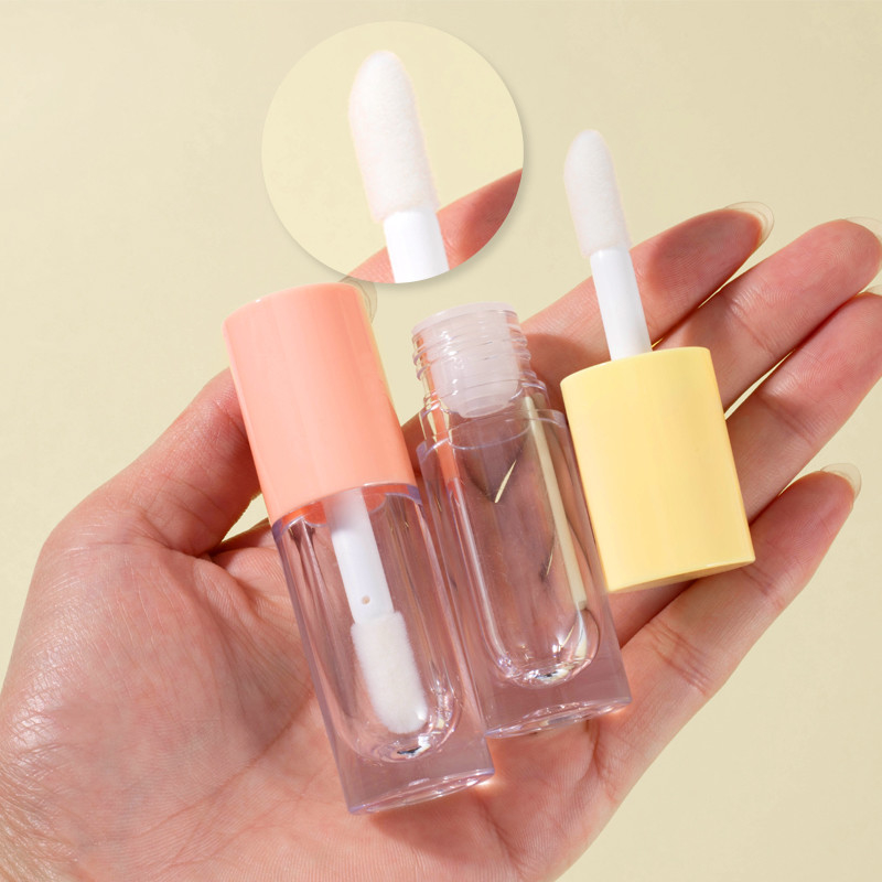 6.5ml Empty Lip Gloss Tube custom logo lipgloss containers with big brush